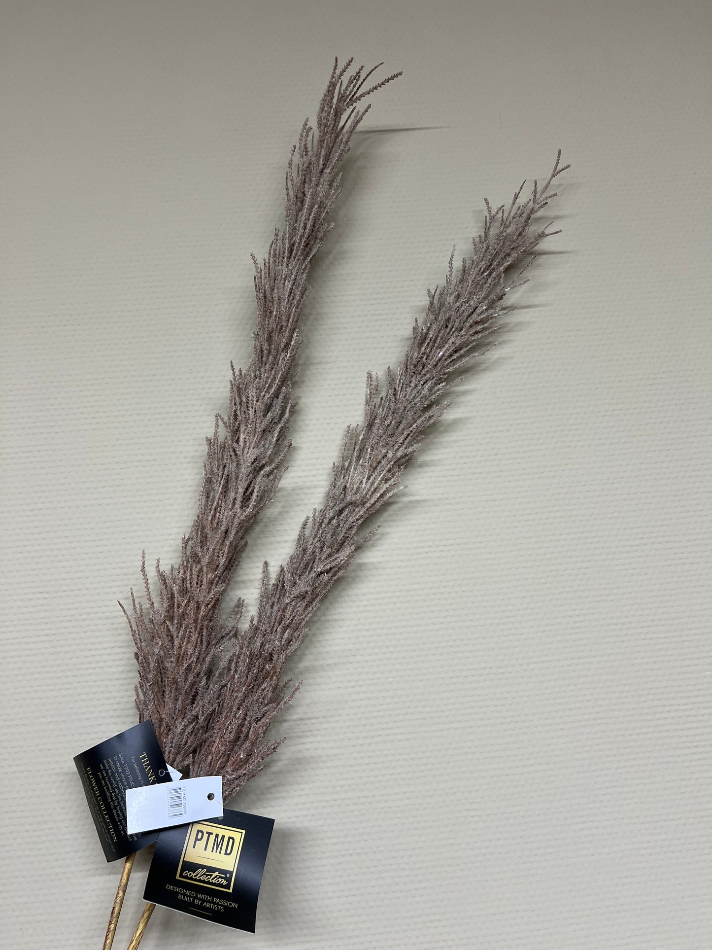 PTMD artificial pampas branch light brown 90 cm