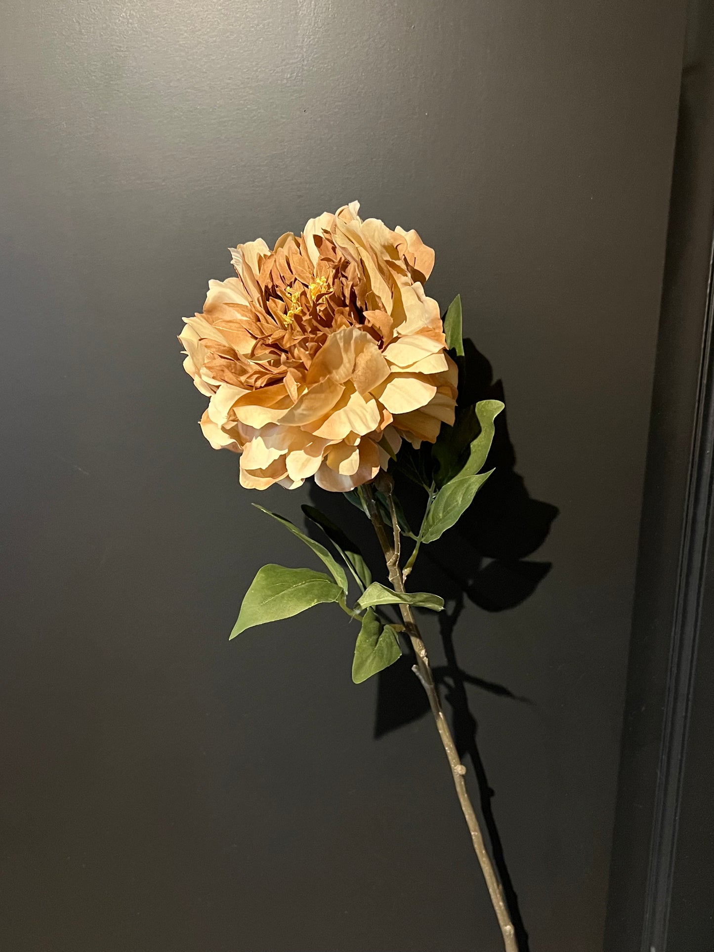 Kunstbloem pioen taupe
