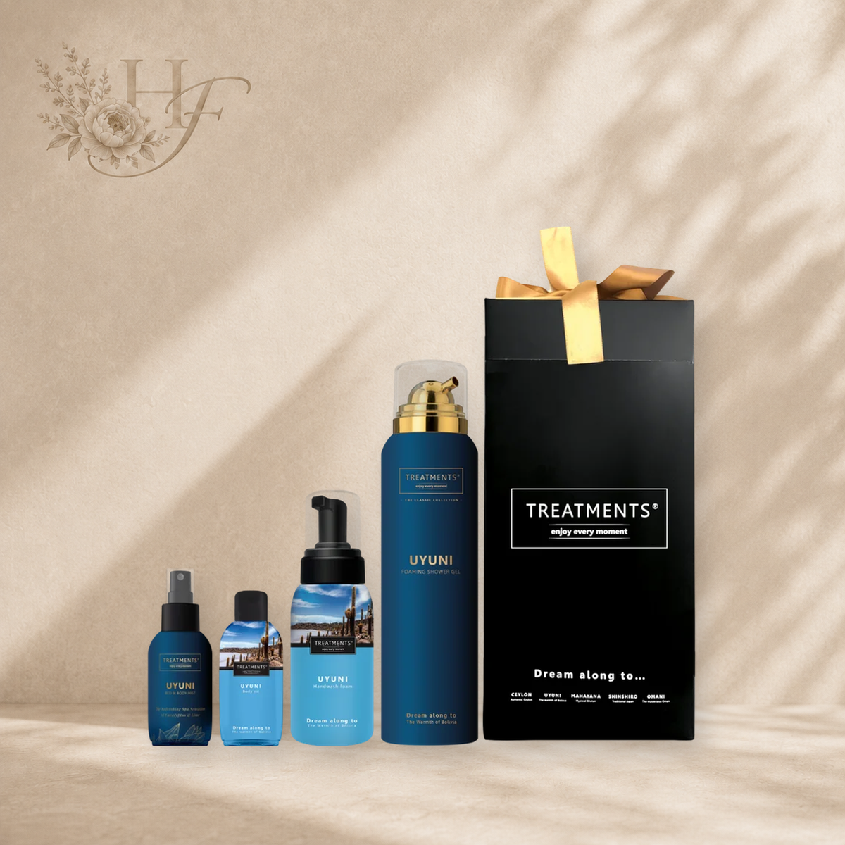 Treatments® Giftbox Medium Uyuni met luxe verzorgingsproducten
