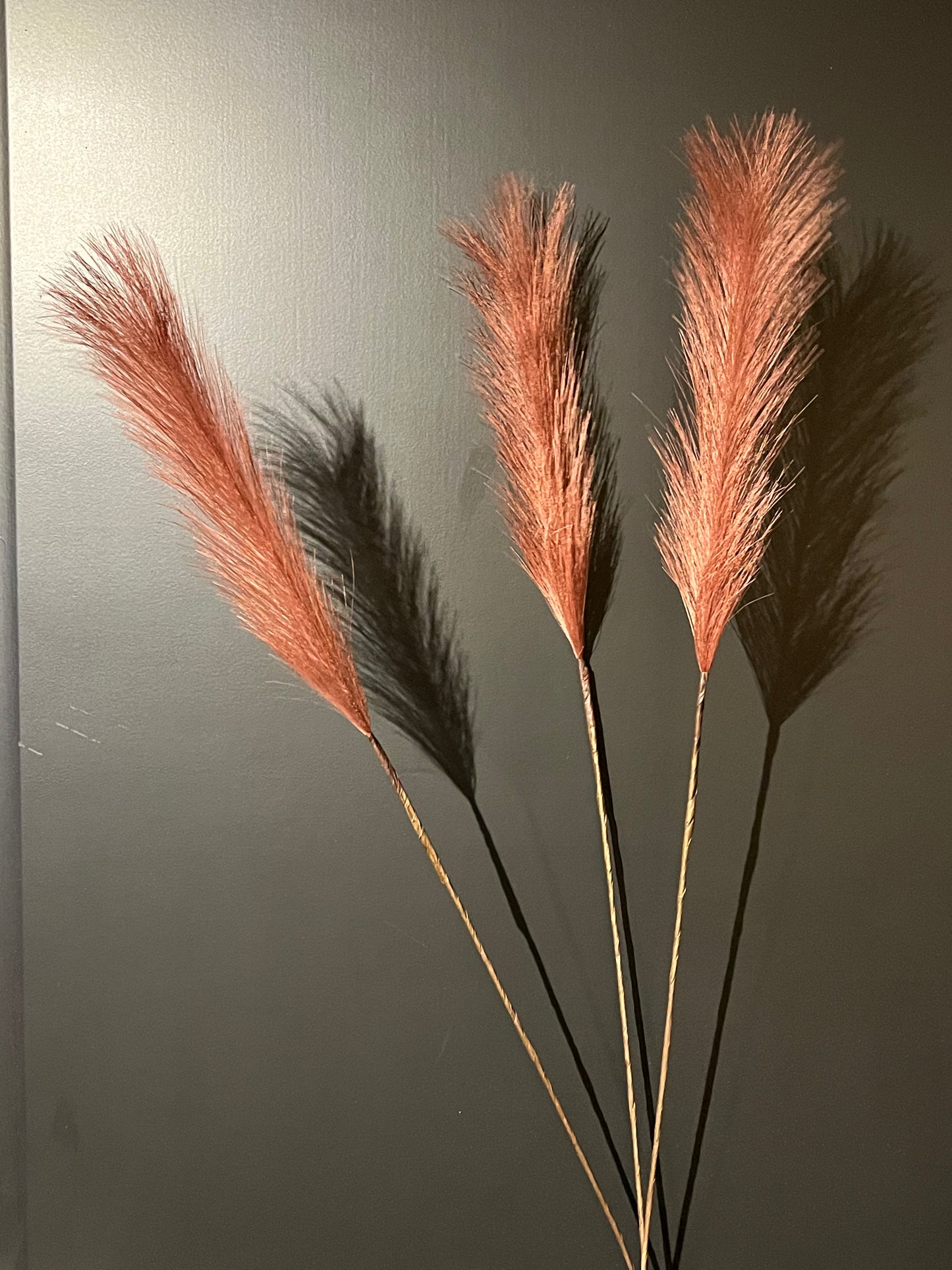 Kunsttak pluim oud roze XL