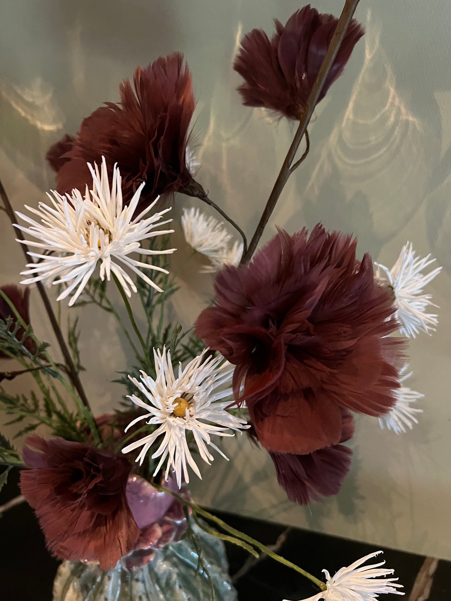 Flower unique vaas + kunsttakken