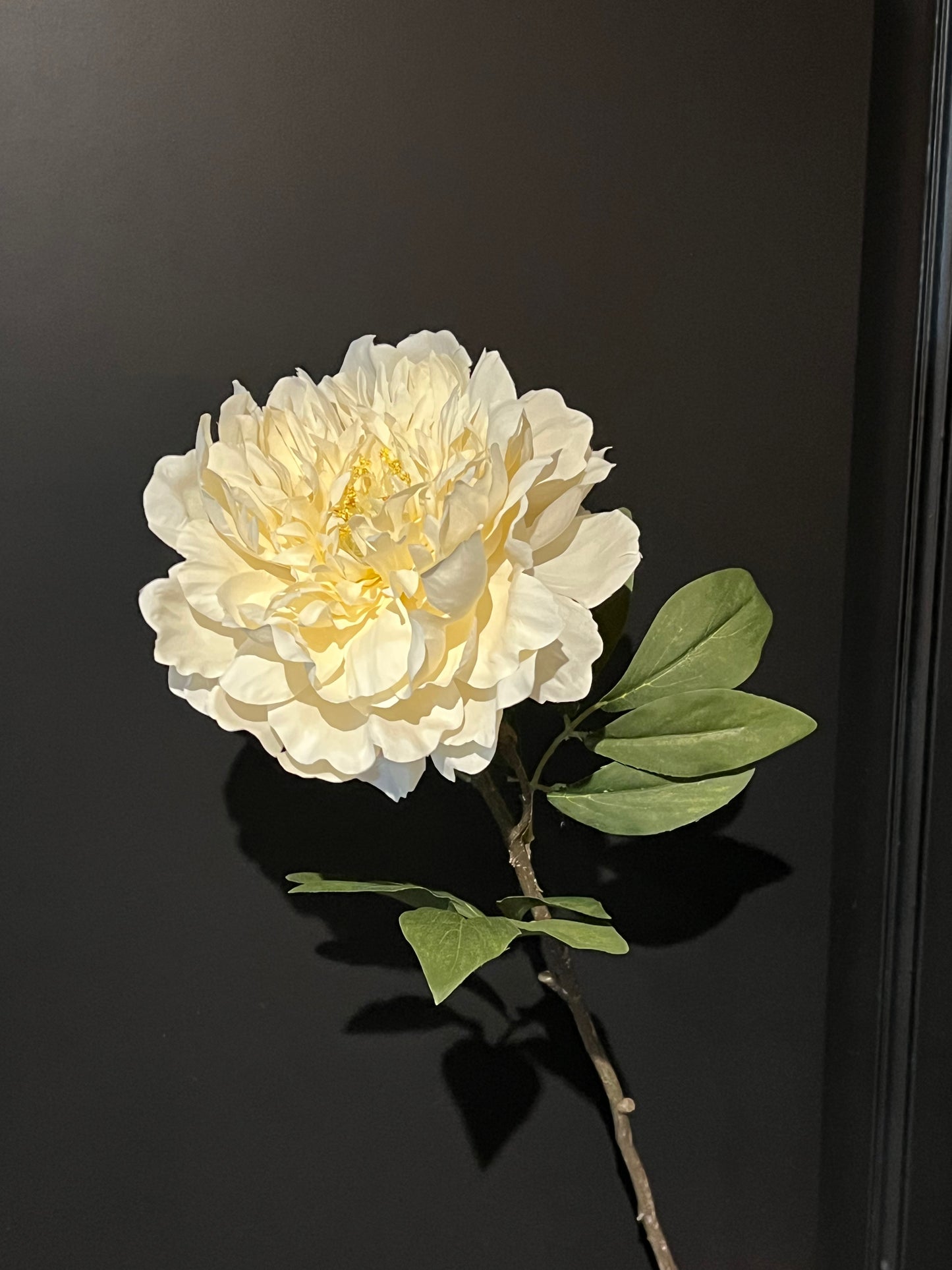 Kunstbloem pioen off-white