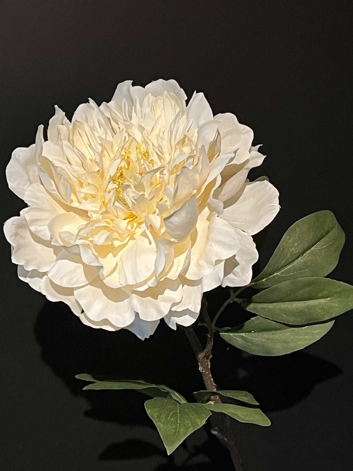 Kunstbloem pioen off-white