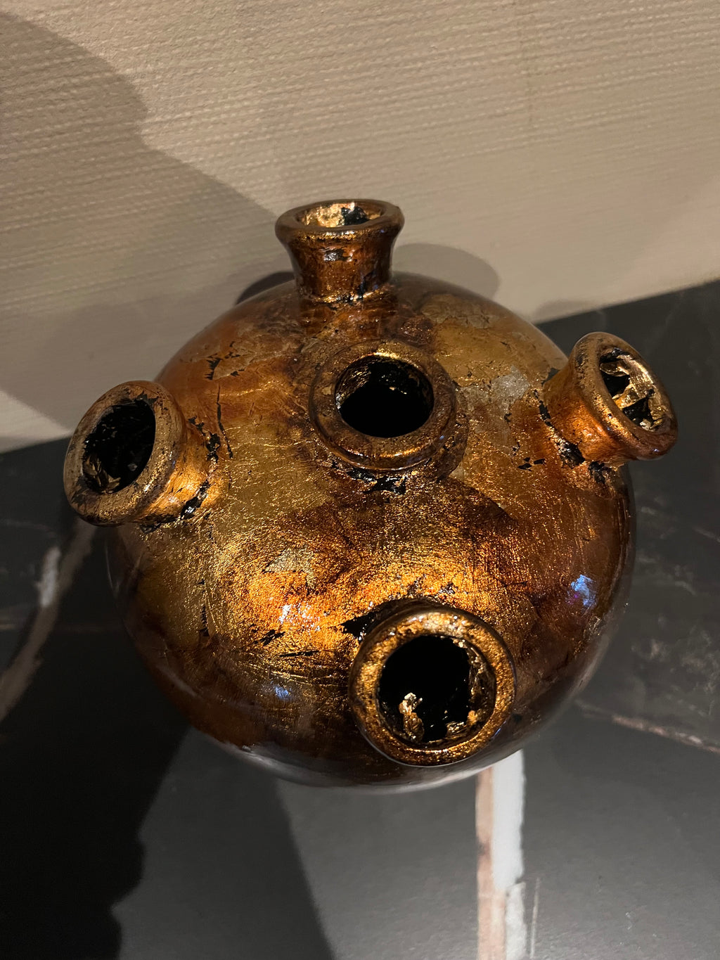 Vaas Tulip goudkleurig SET