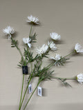 Kunstbloem Chrysant off-white