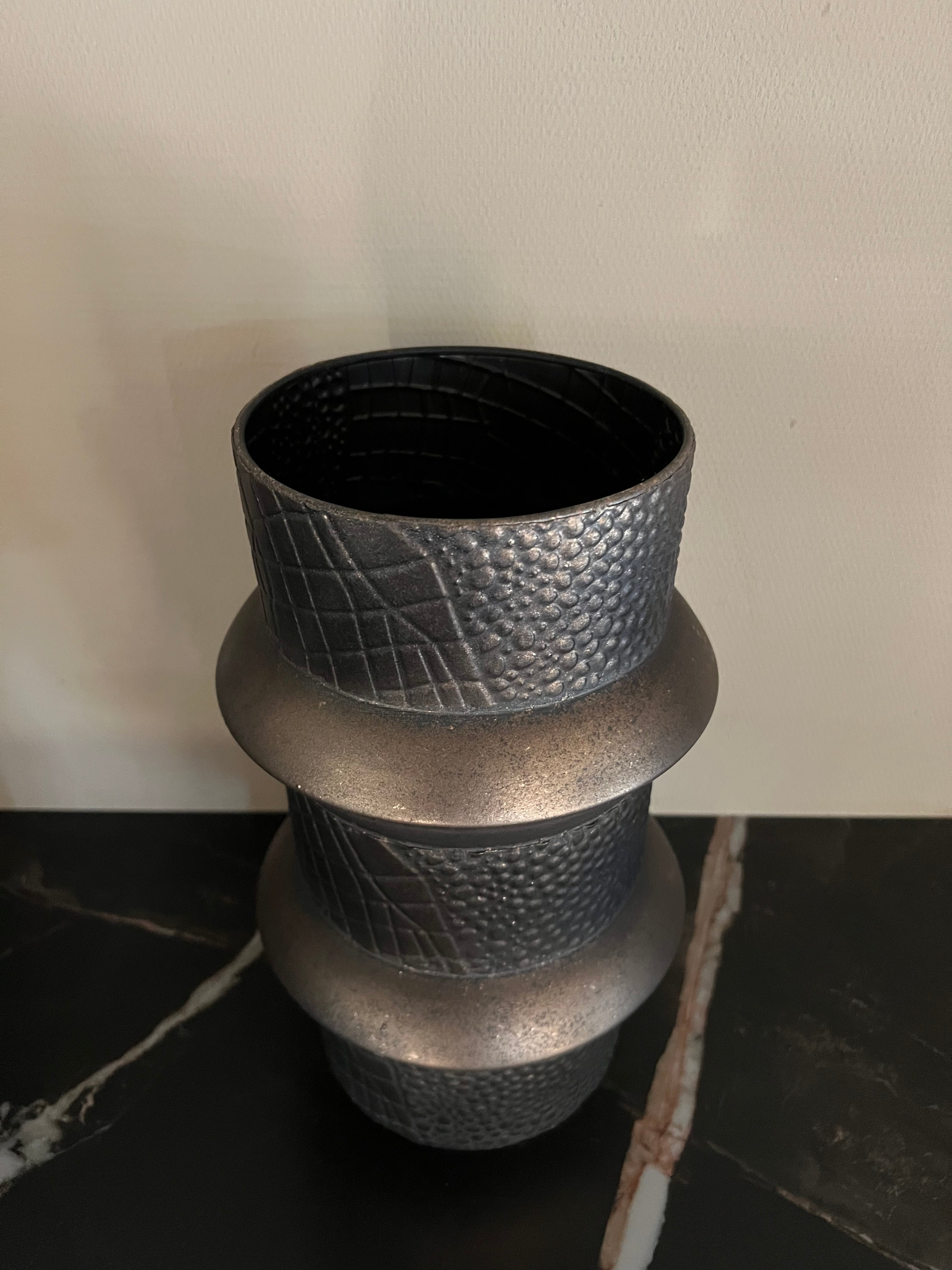 PTMD vaas Danzic goudkleurig 30cm