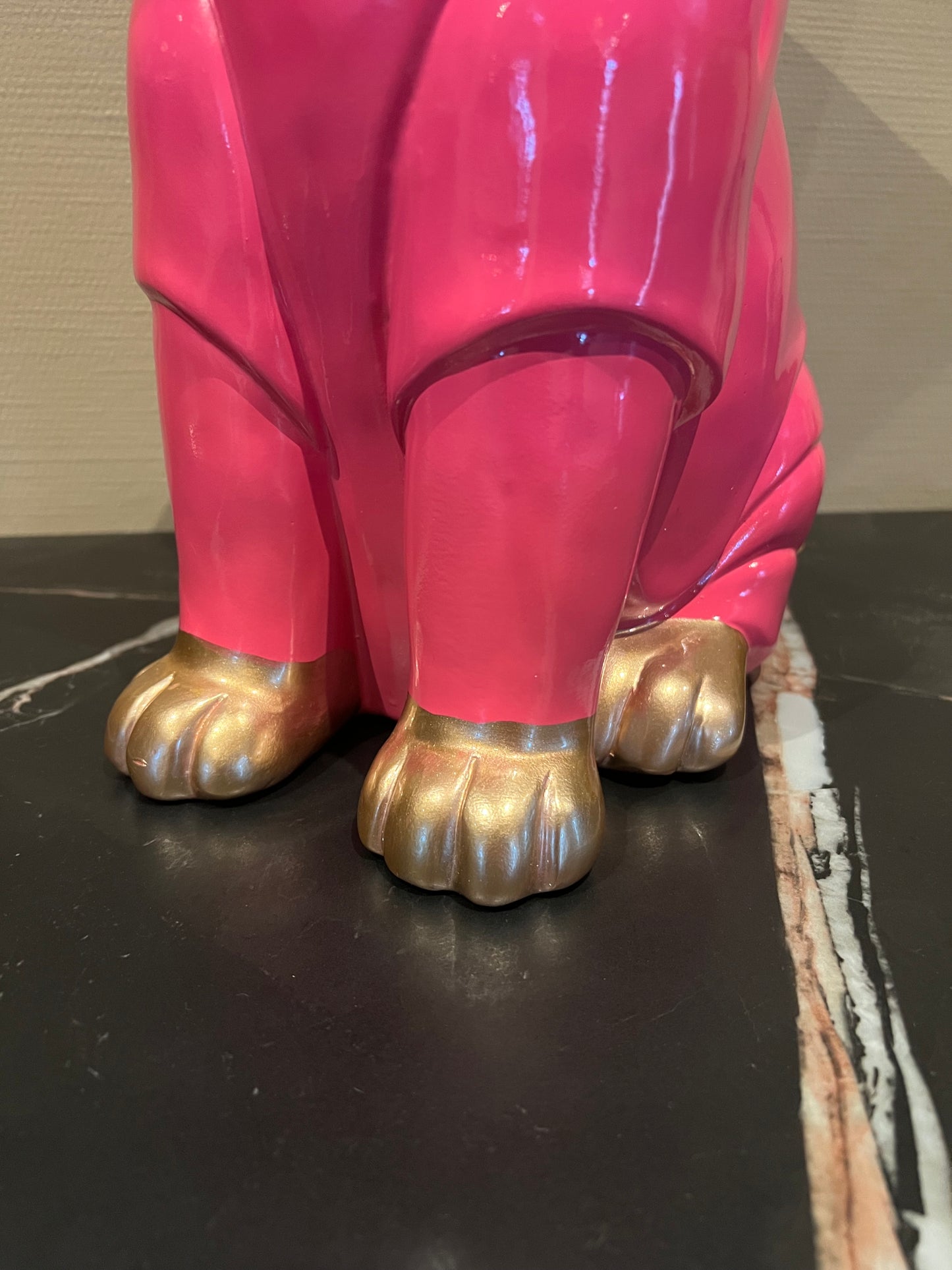 Vaas Nijlpaard roze 38cm!