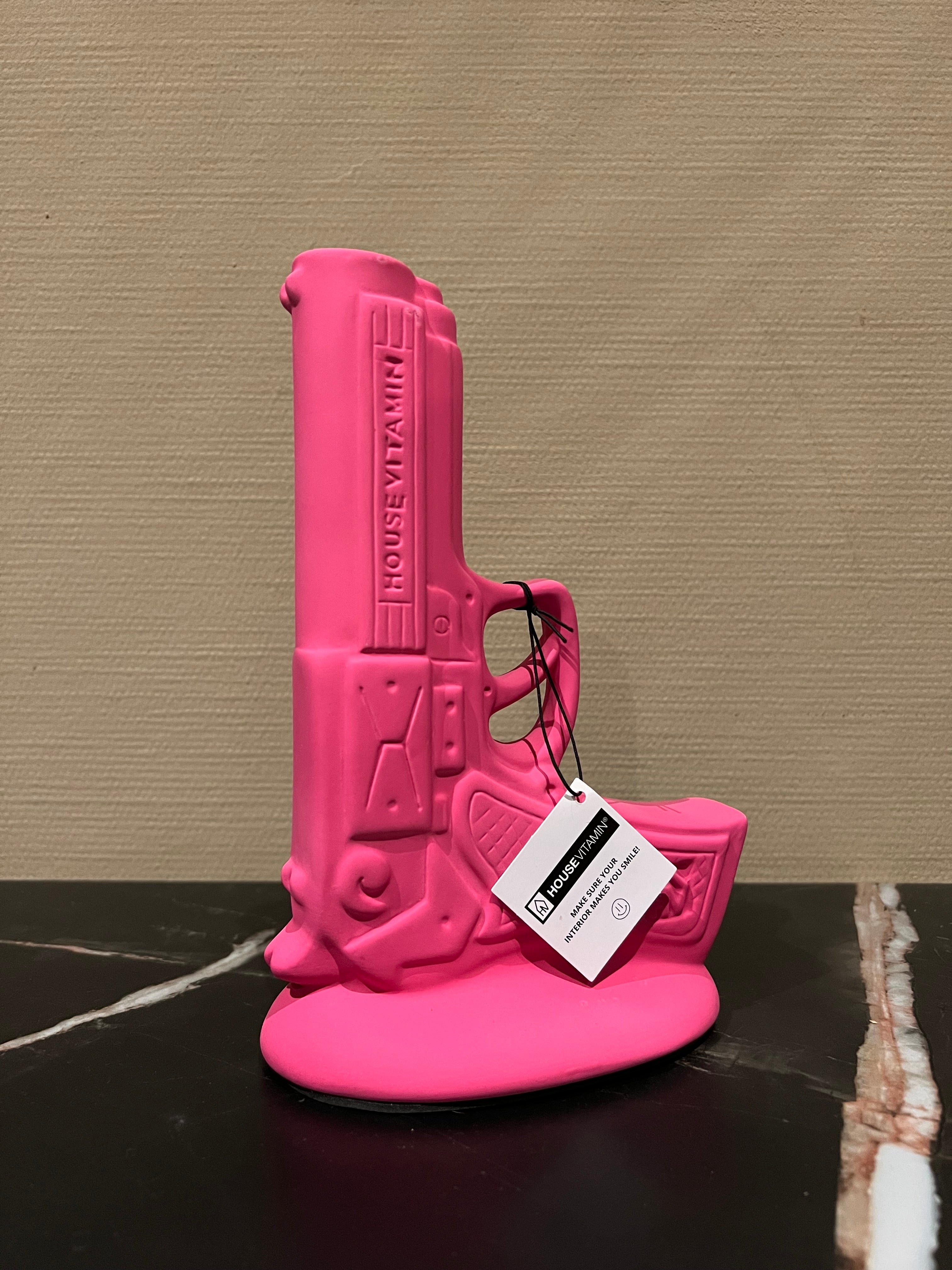 Housevitamin vaas Gun roze 22 cm