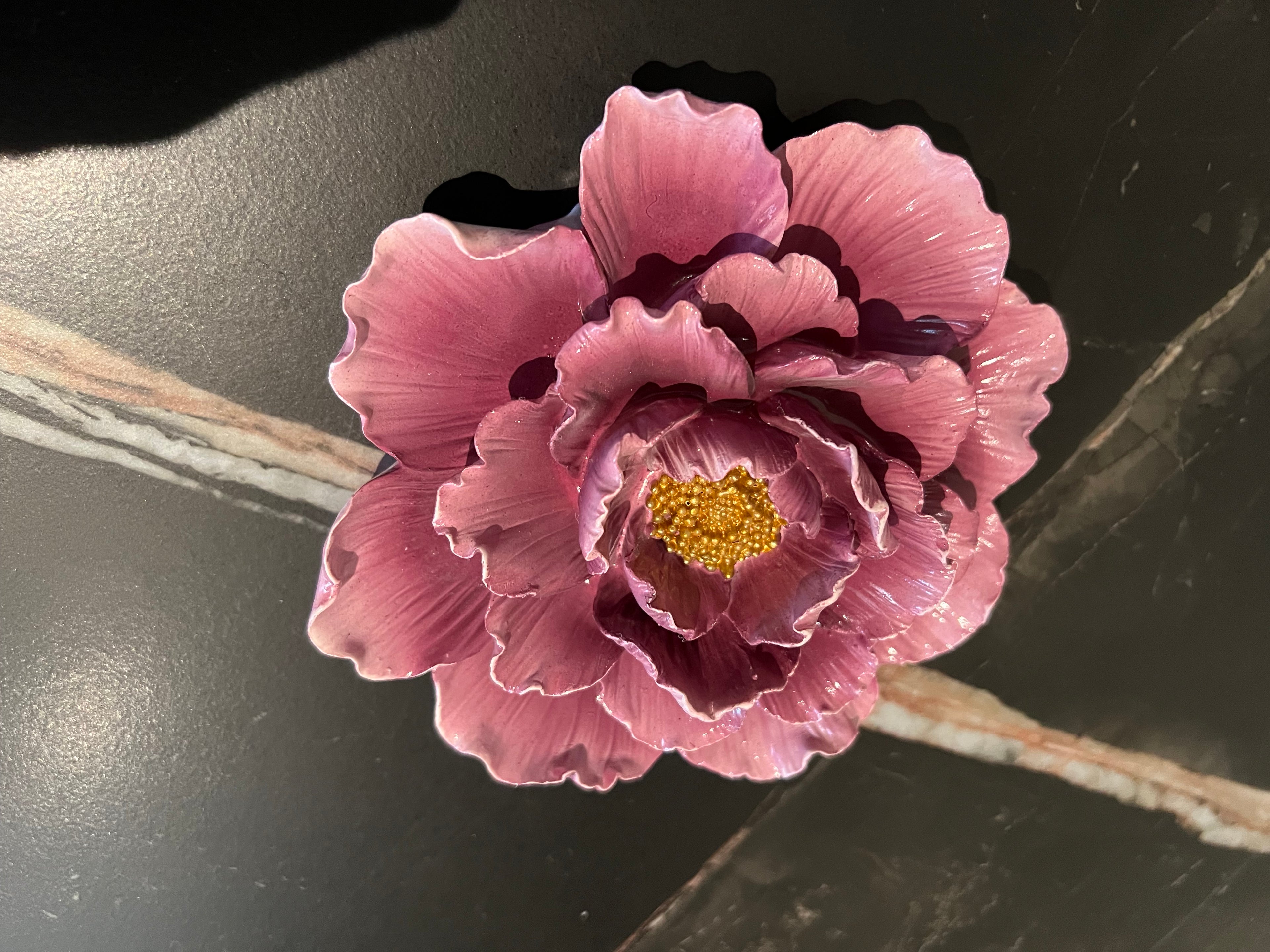 Wanddecoratie bloem paars