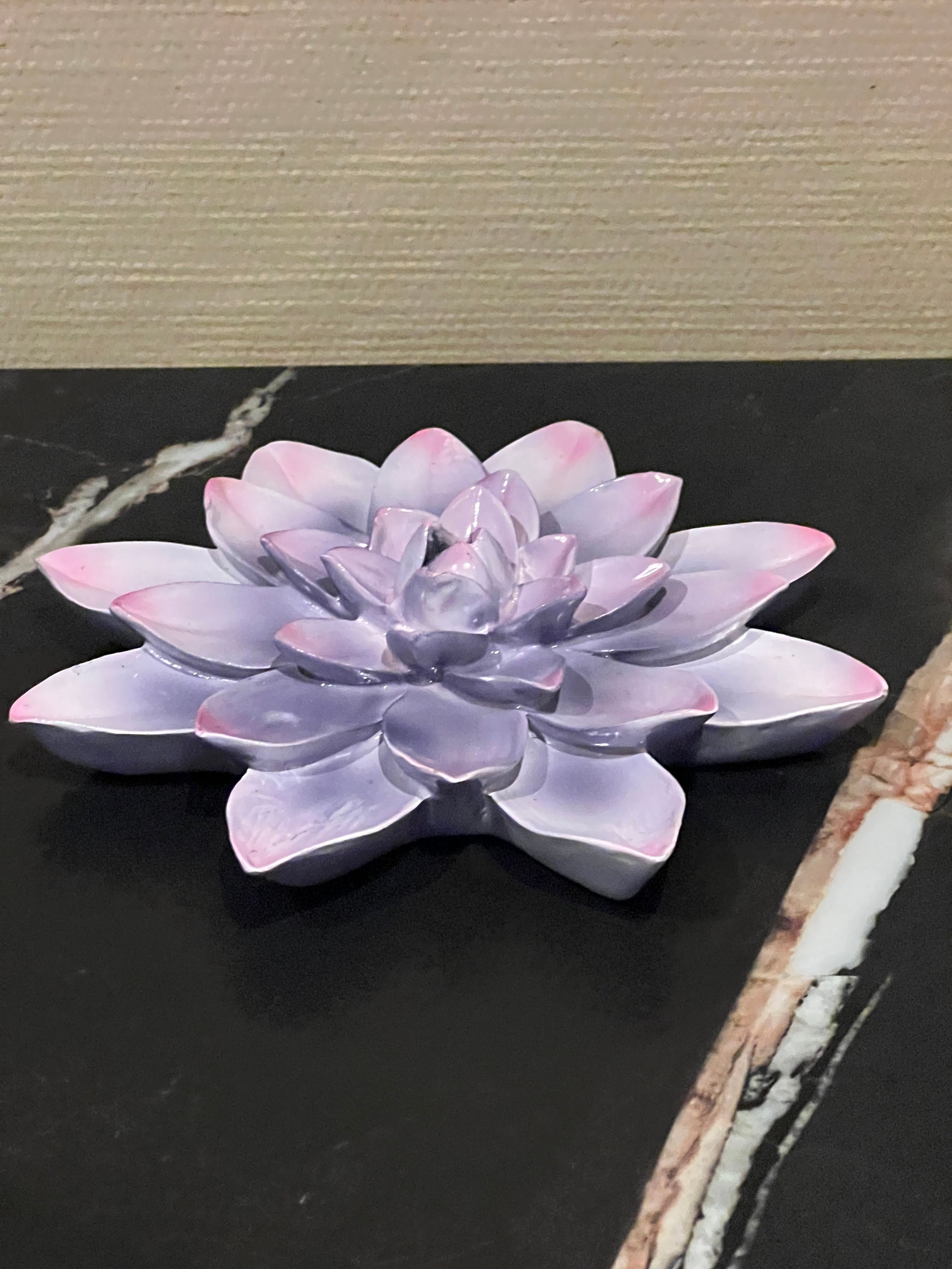 Wanddecoratie bloem paars