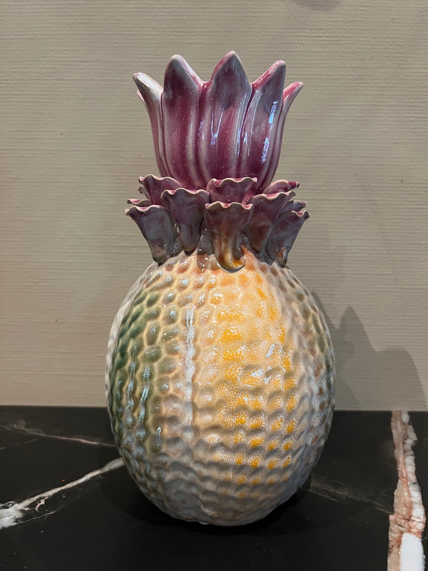 Aardewerk vaas flower rainbow