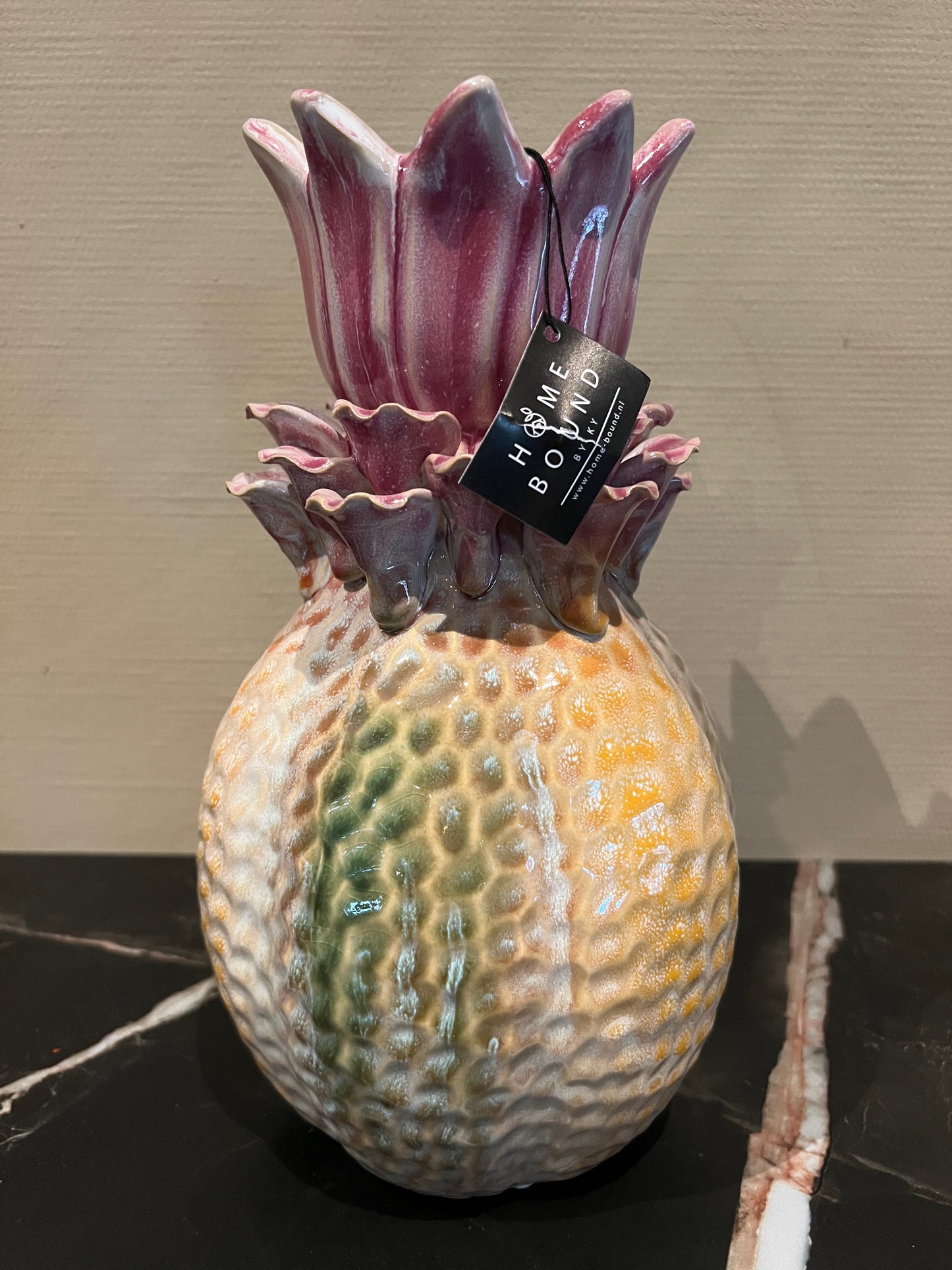 Aardewerk vaas flower rainbow