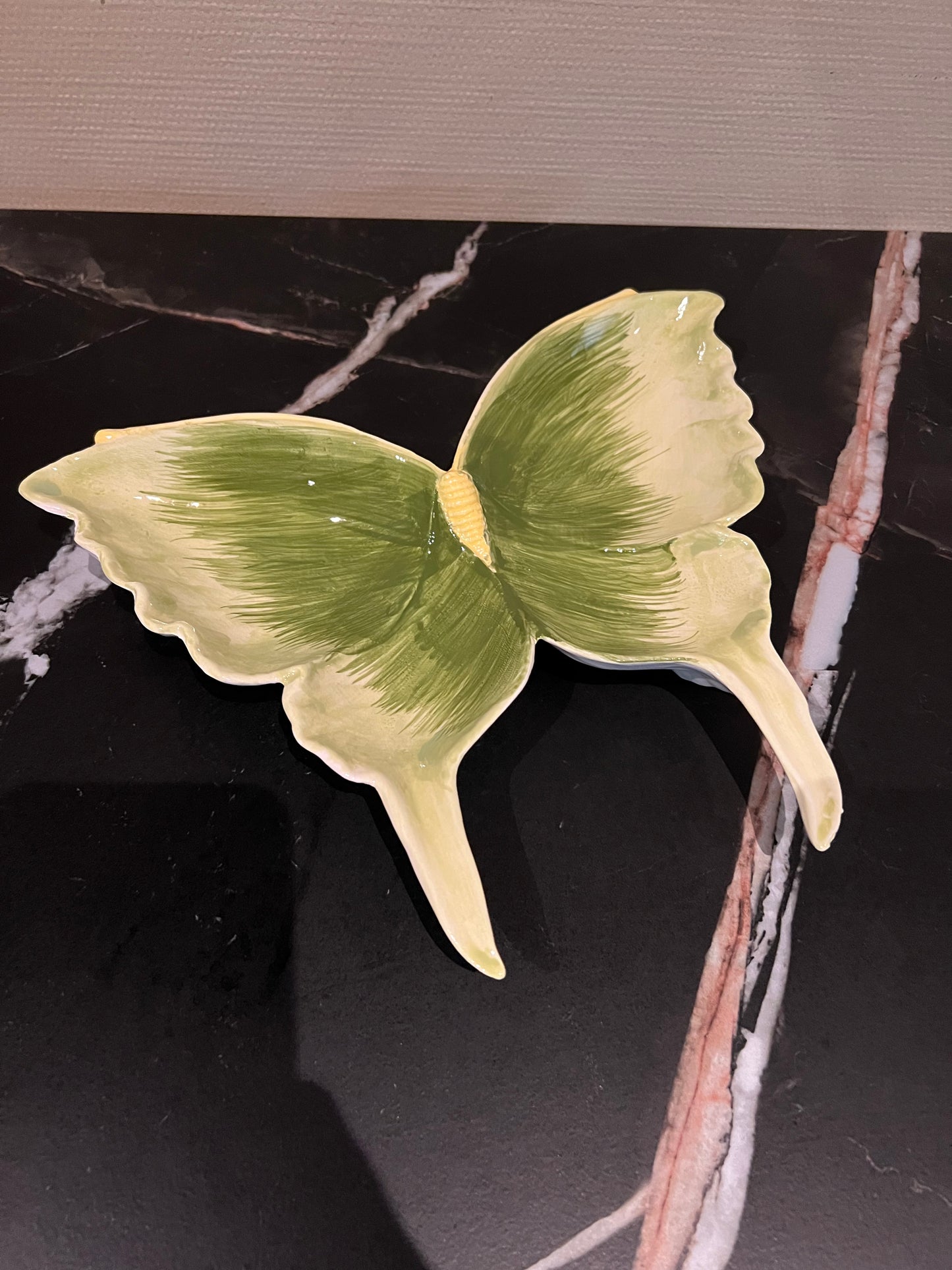 Light & Living schaal Butterfly groen 27,5 cm