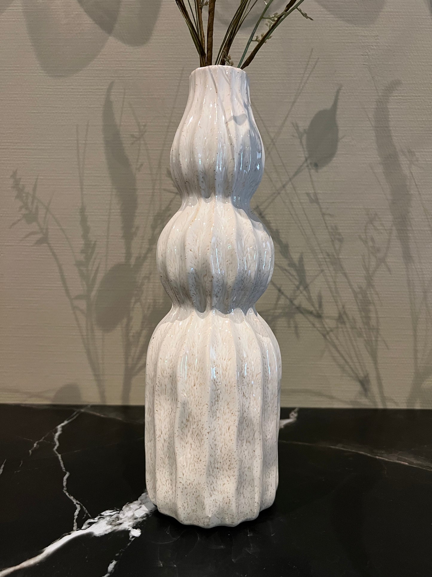 Vaas orbi met kunsttak knoflook