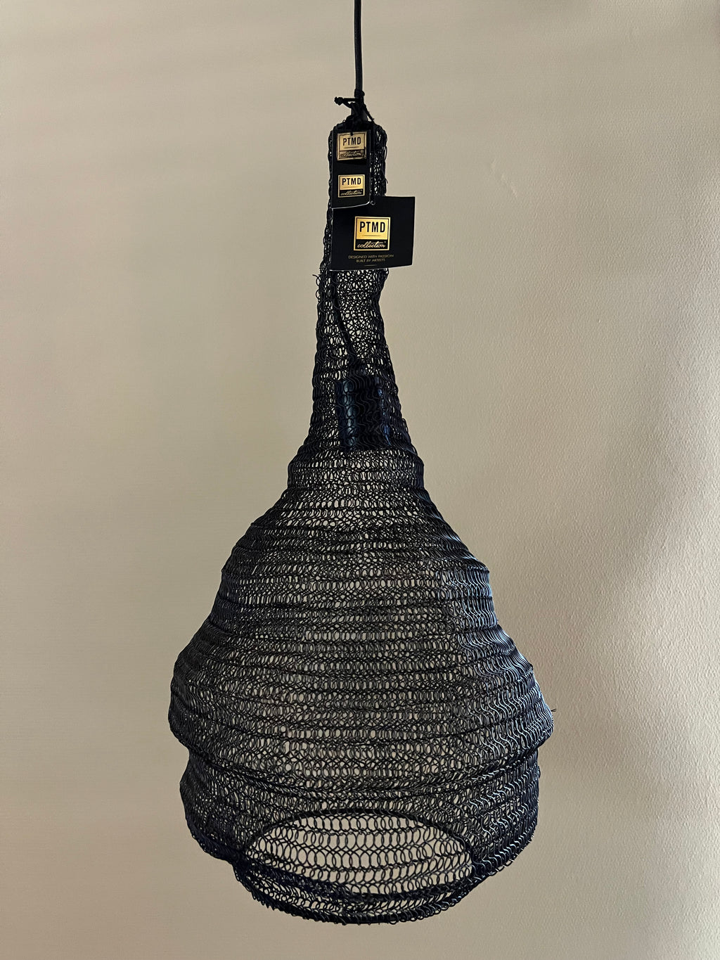 PTMD hanglamp Sarsa zwart 56 cm