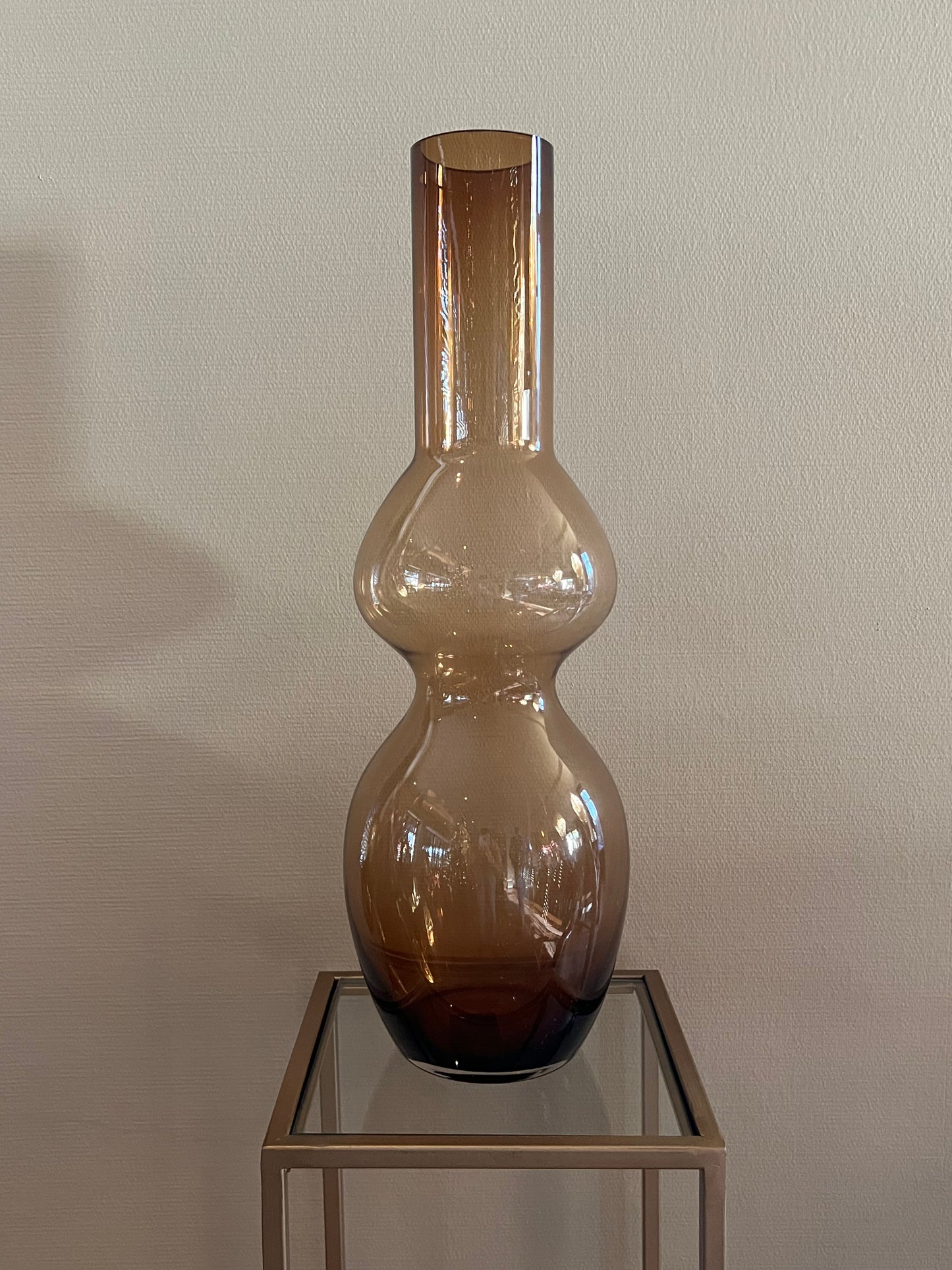 PTMD vaas Joly glas bruin 55 cm