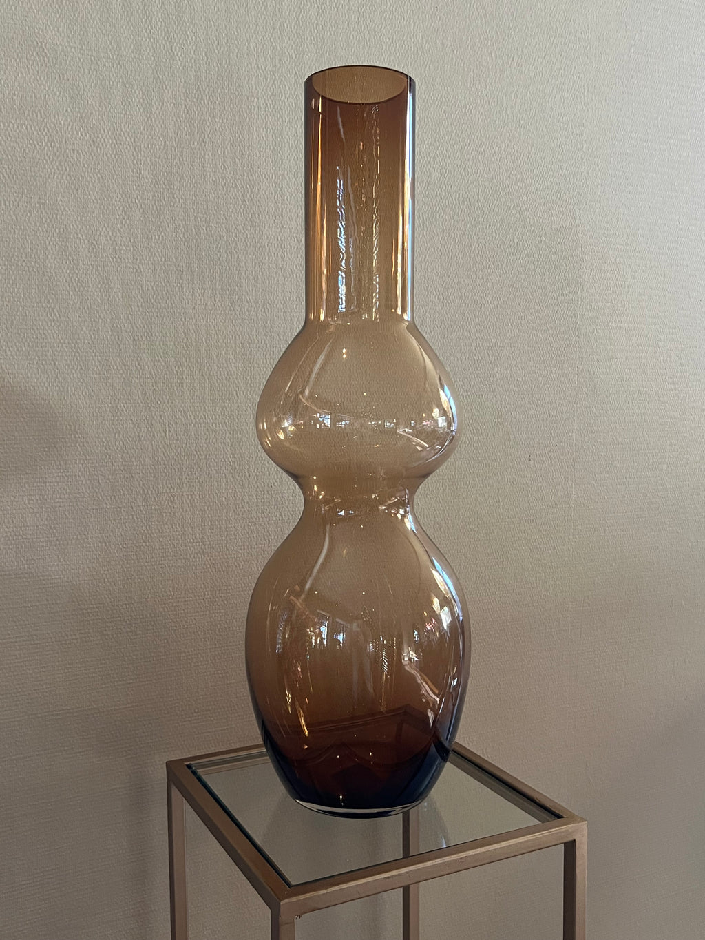 PTMD vaas Joly glas bruin 55 cm