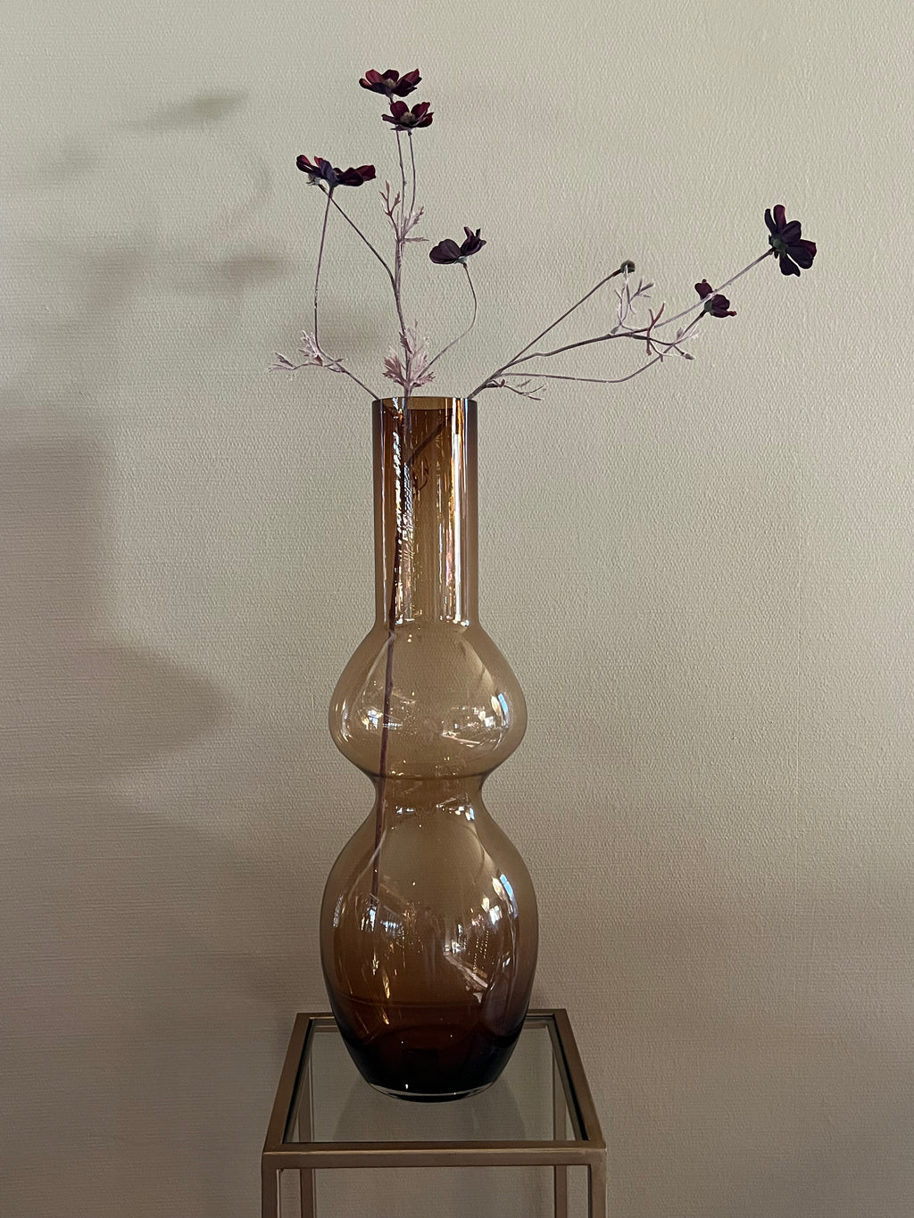 PTMD vaas Joly glas bruin 55 cm