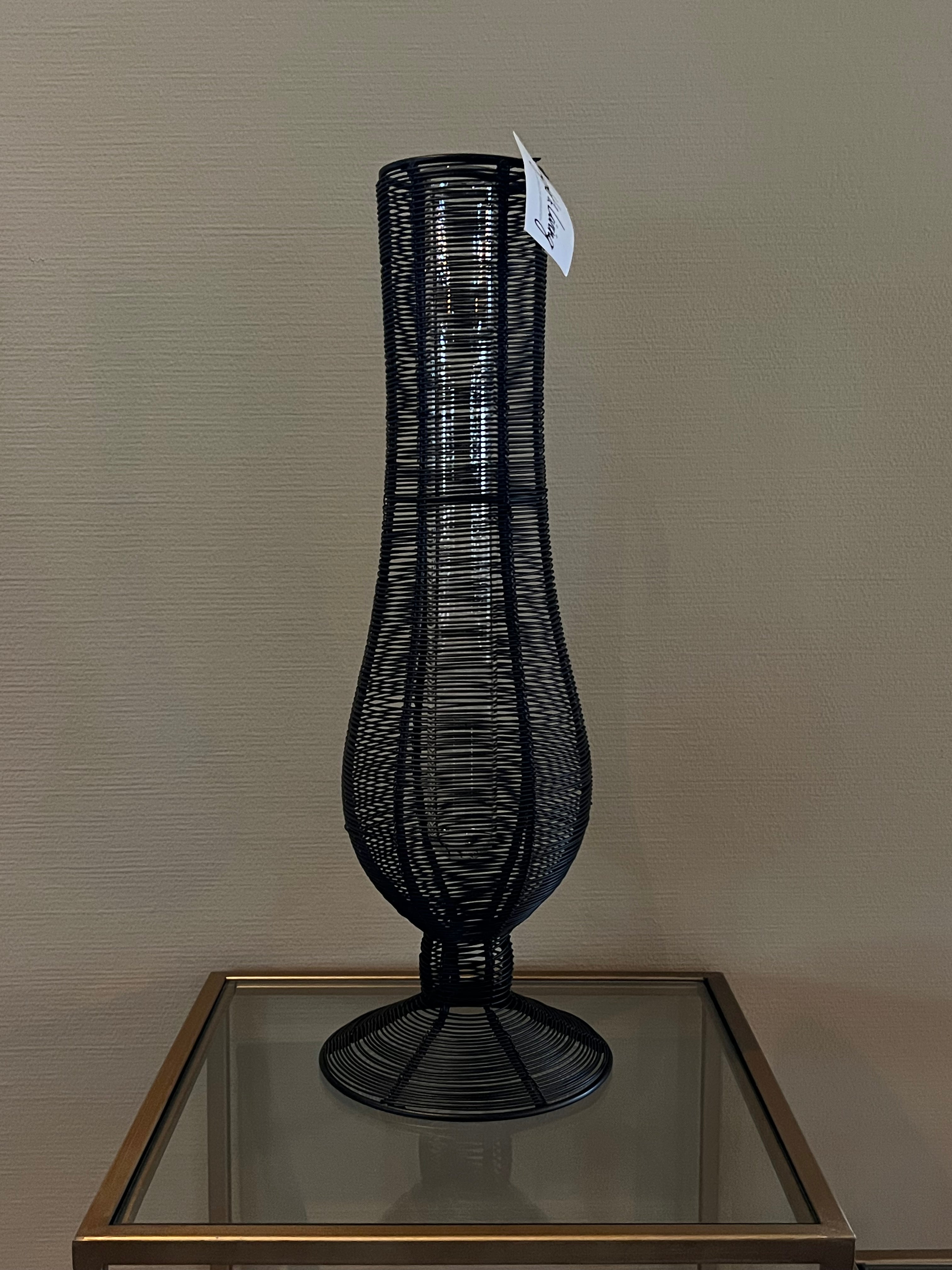 Light & Living vaas Tupuri zwart 40 cm