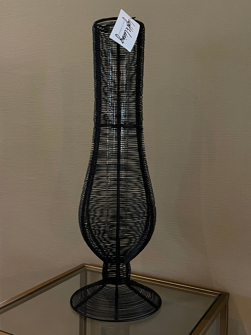 Light & Living vaas Tupuri zwart 40 cm