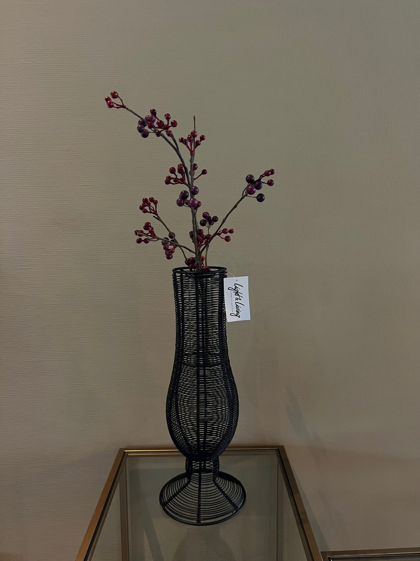 Light & Living vazen setTupuri zwart 50 en 40 cm