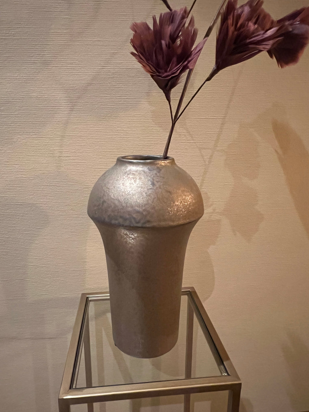 PTMD bloempot Desyah bronskleurig 30 cm