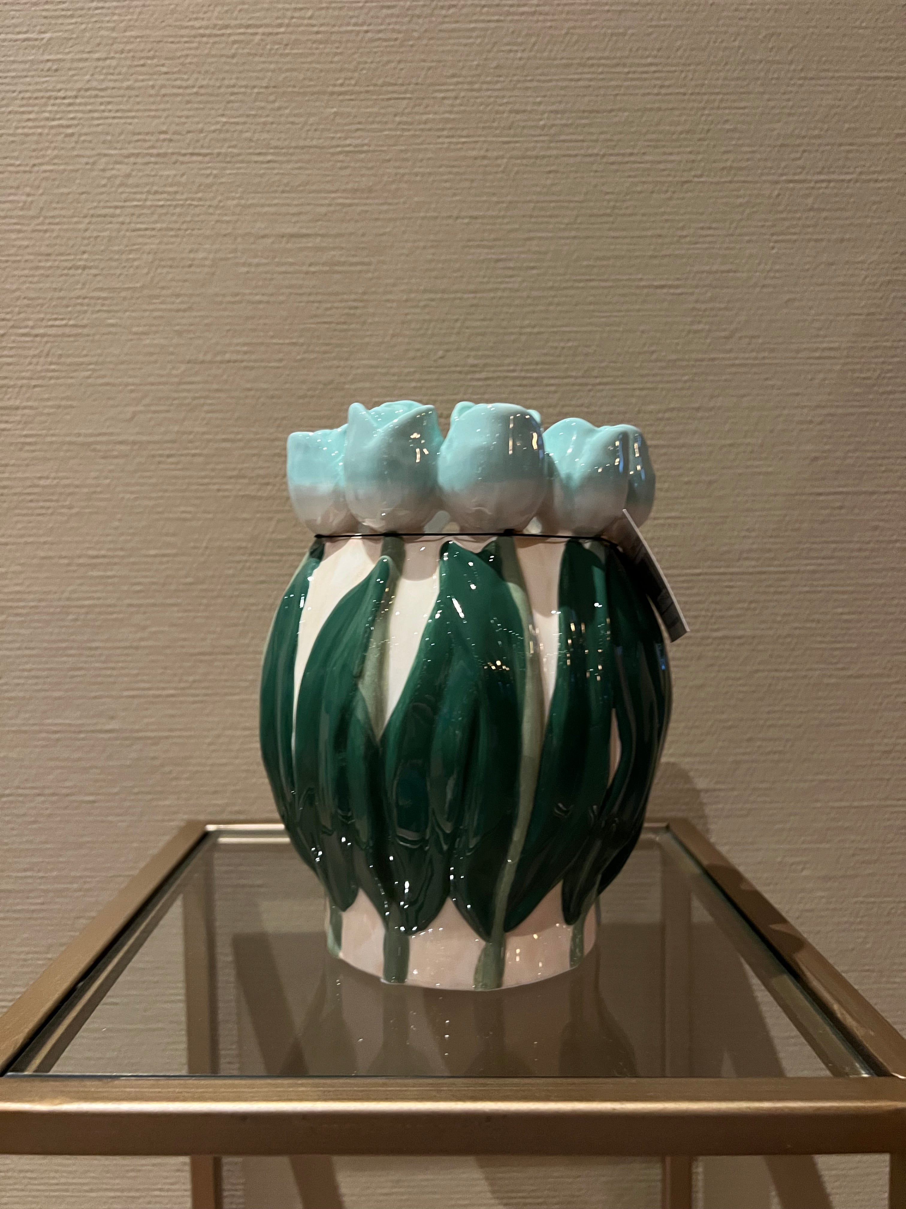 Housevitamin vaas Tulips mint 18 cm