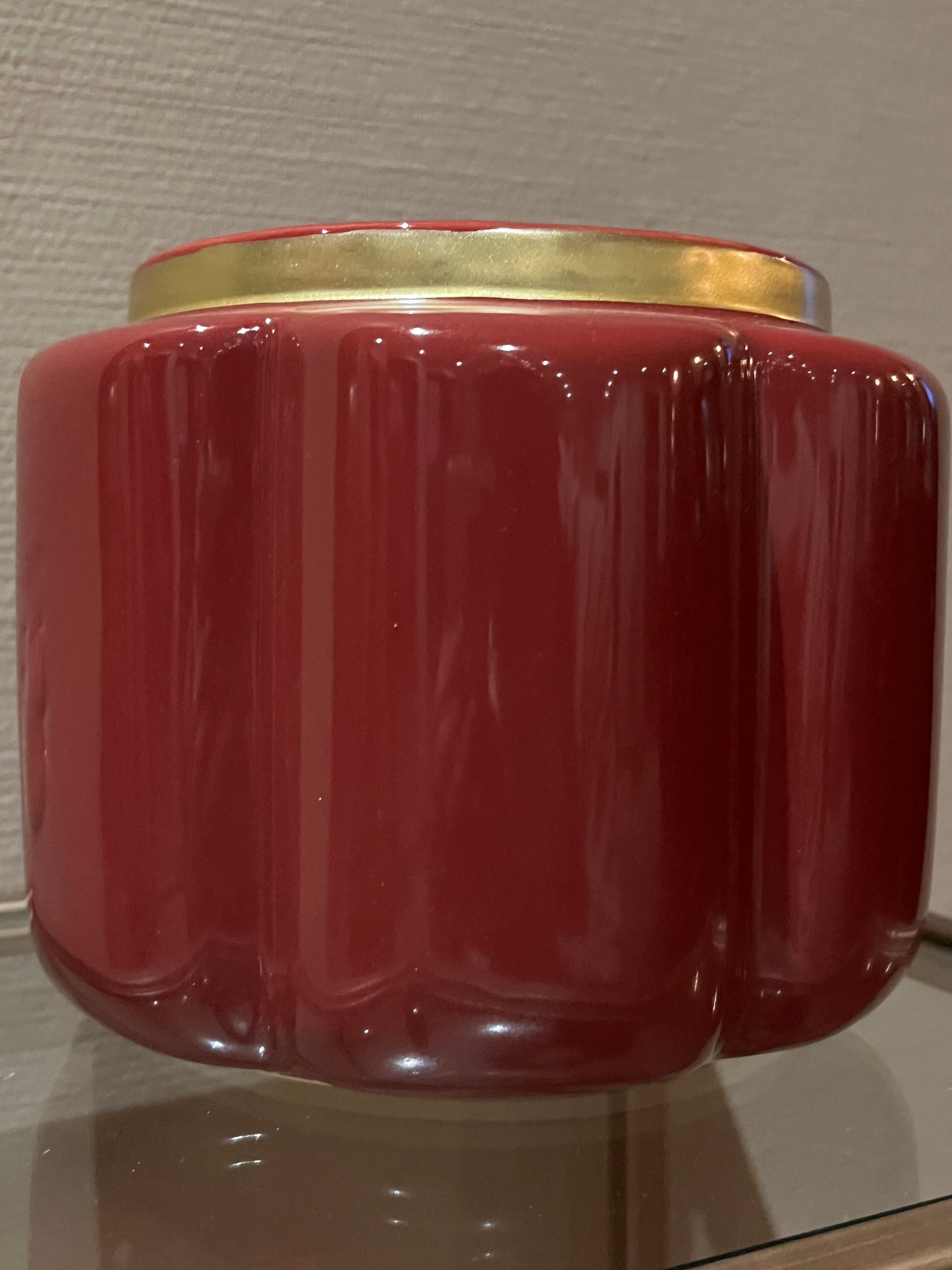 Bloempot Pouff cherry 17.5 cm