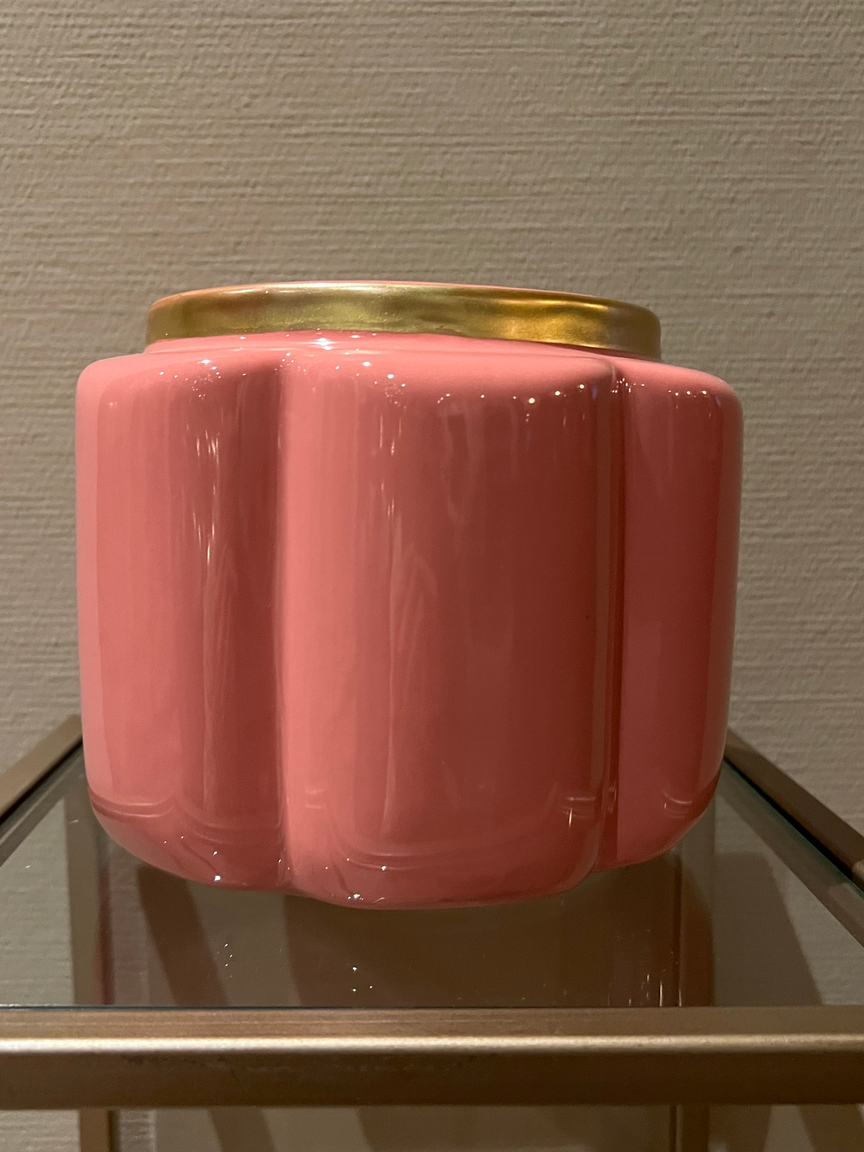 Bloempot Pouff roze 17.5 cm