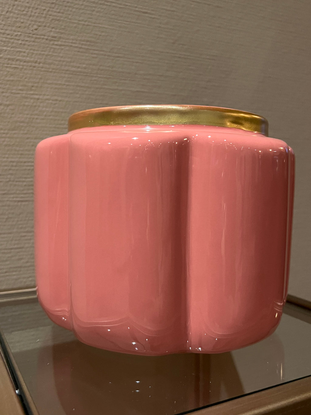 Bloempot Pouff roze 17.5 cm