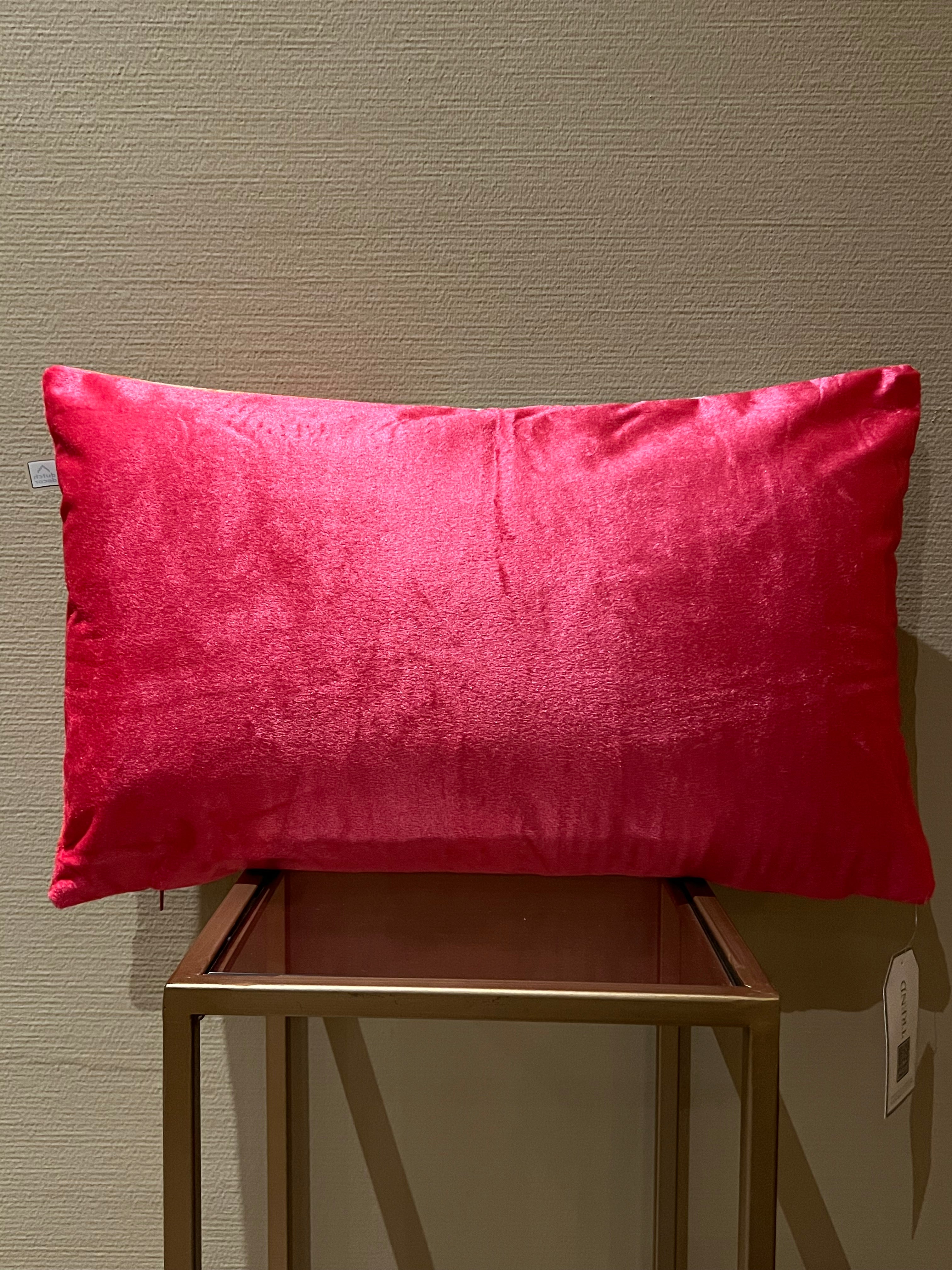 Dutch Decor kussenhoes Samara fuchsia 30 x 50 cm