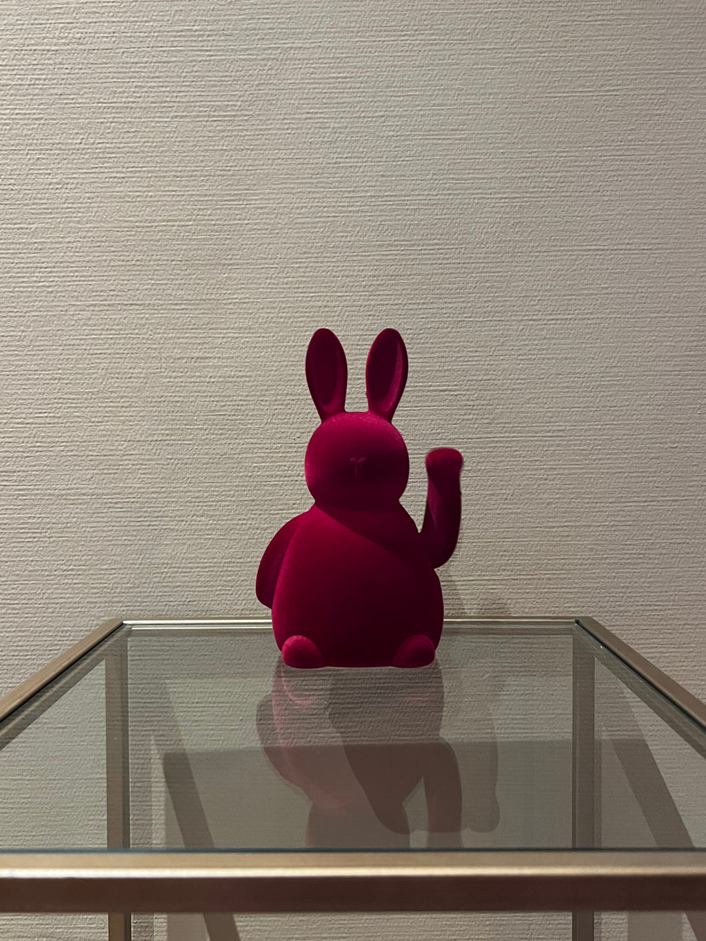 Lucky rabbit geluksornament burgundy
