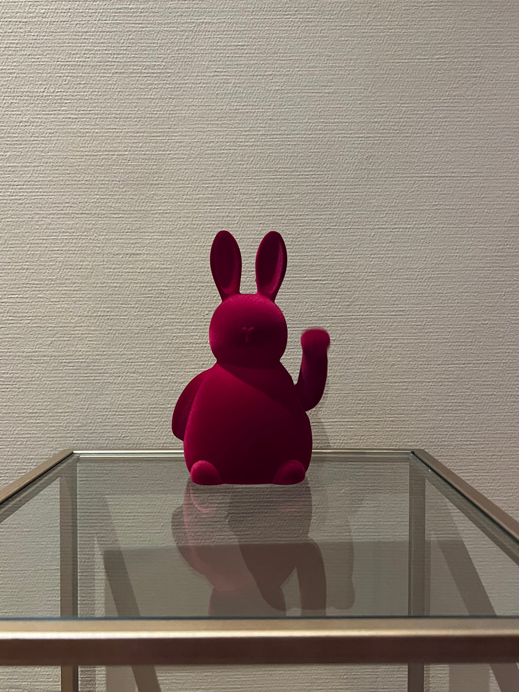 Lucky rabbit geluksornament burgundy