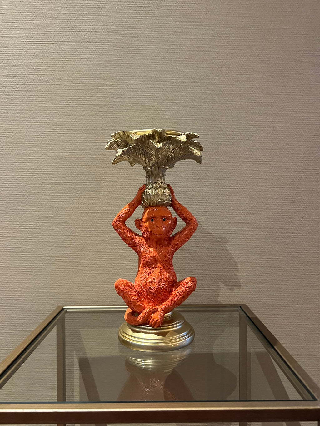 Kaarsenstandaard aap