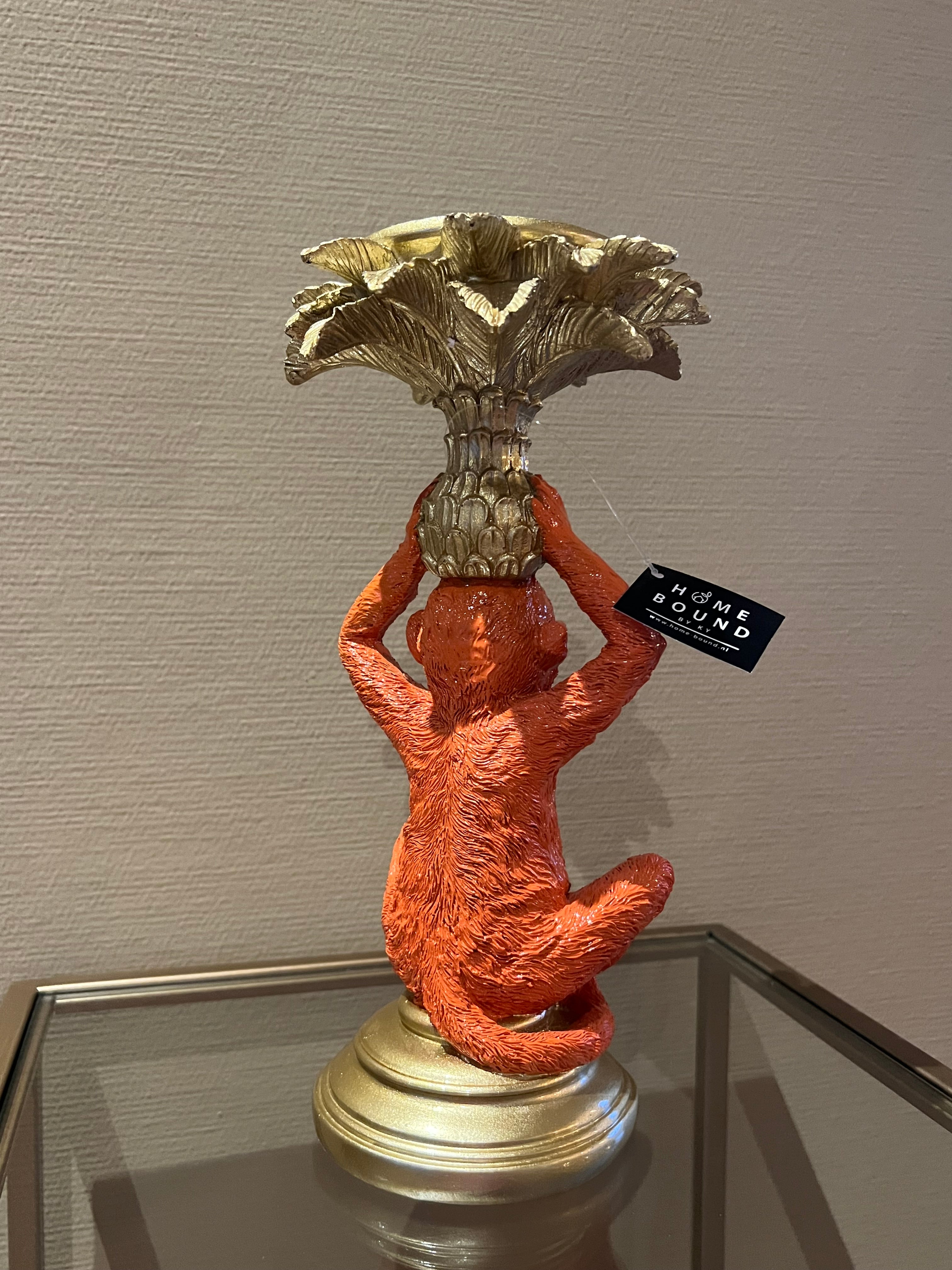 Kaarsenstandaard aap