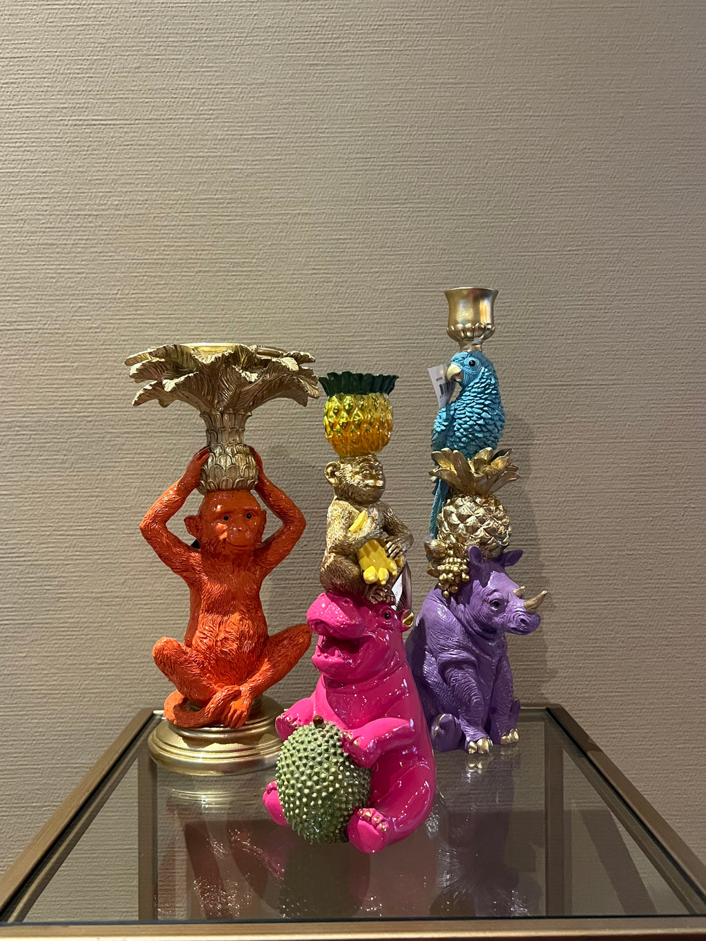 Kaarsenstandaard aap