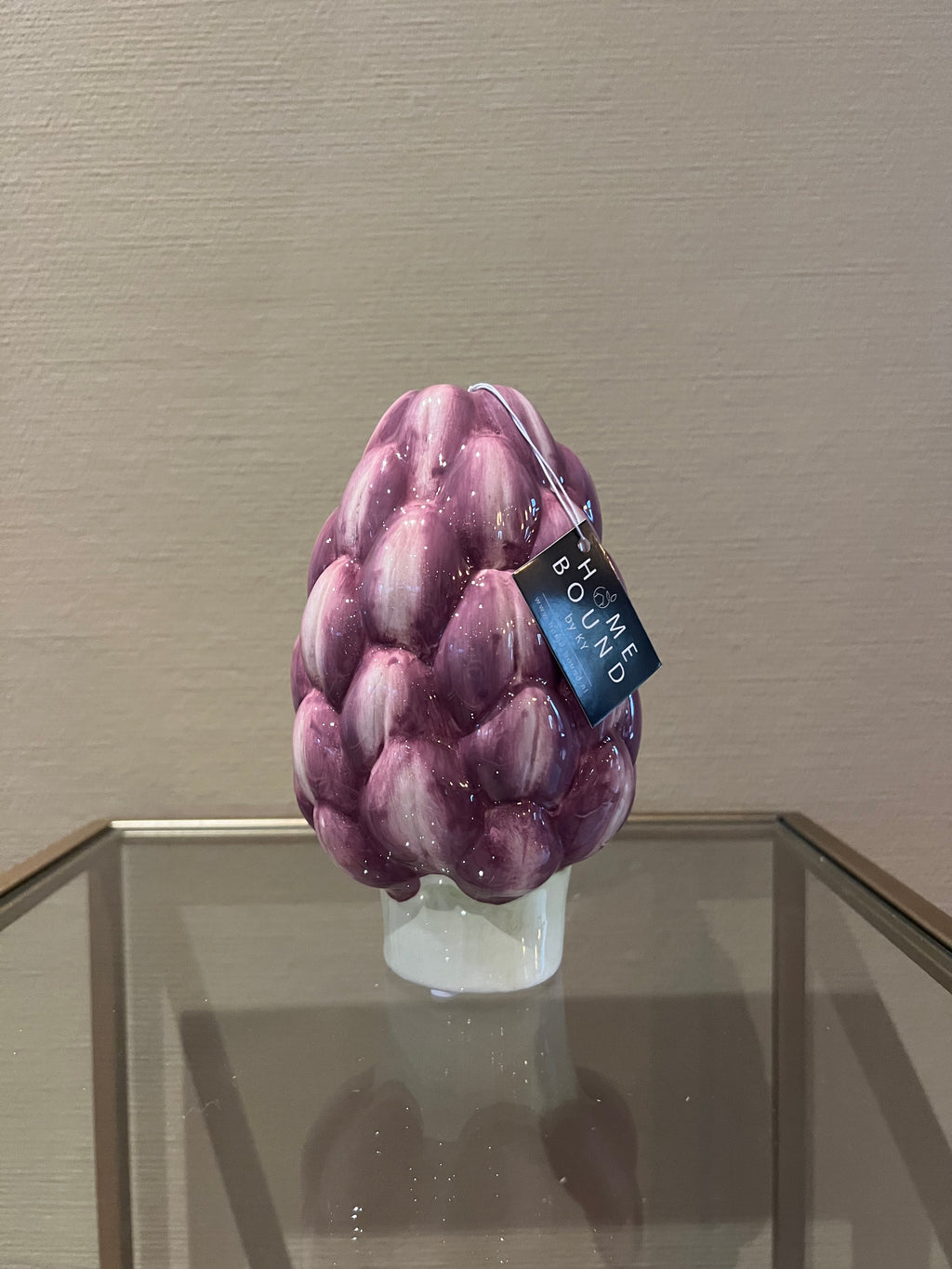 Aardewerk vaas artichok