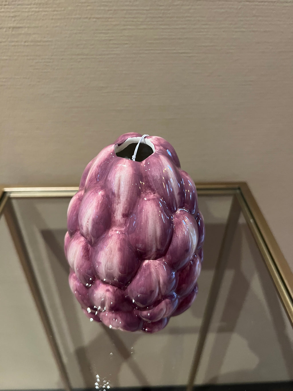 Aardewerk vaas artichok