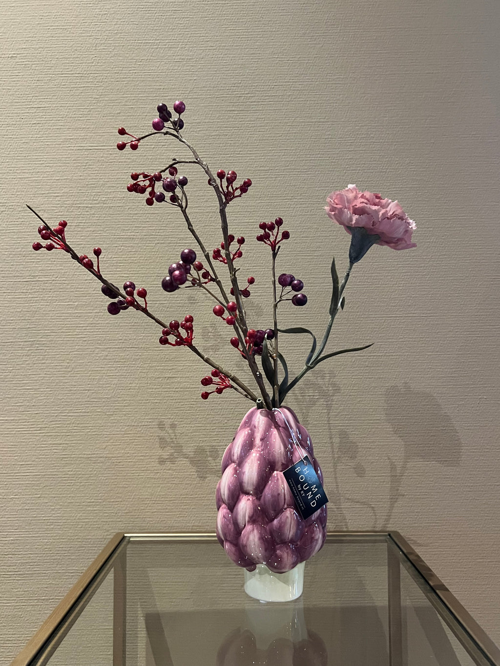 Aardewerk vaas artichok