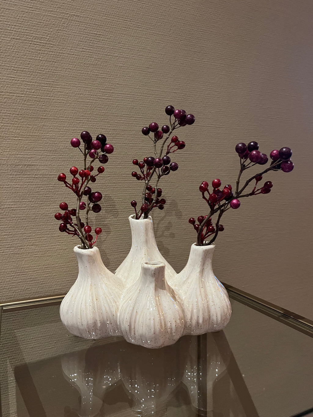 Tulpenvaas garlic beige