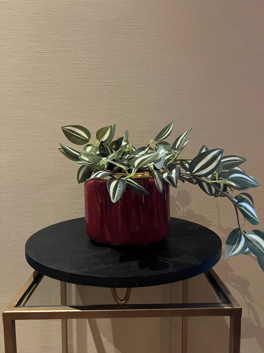 Bloempot Pouff cherry 17.5 cm