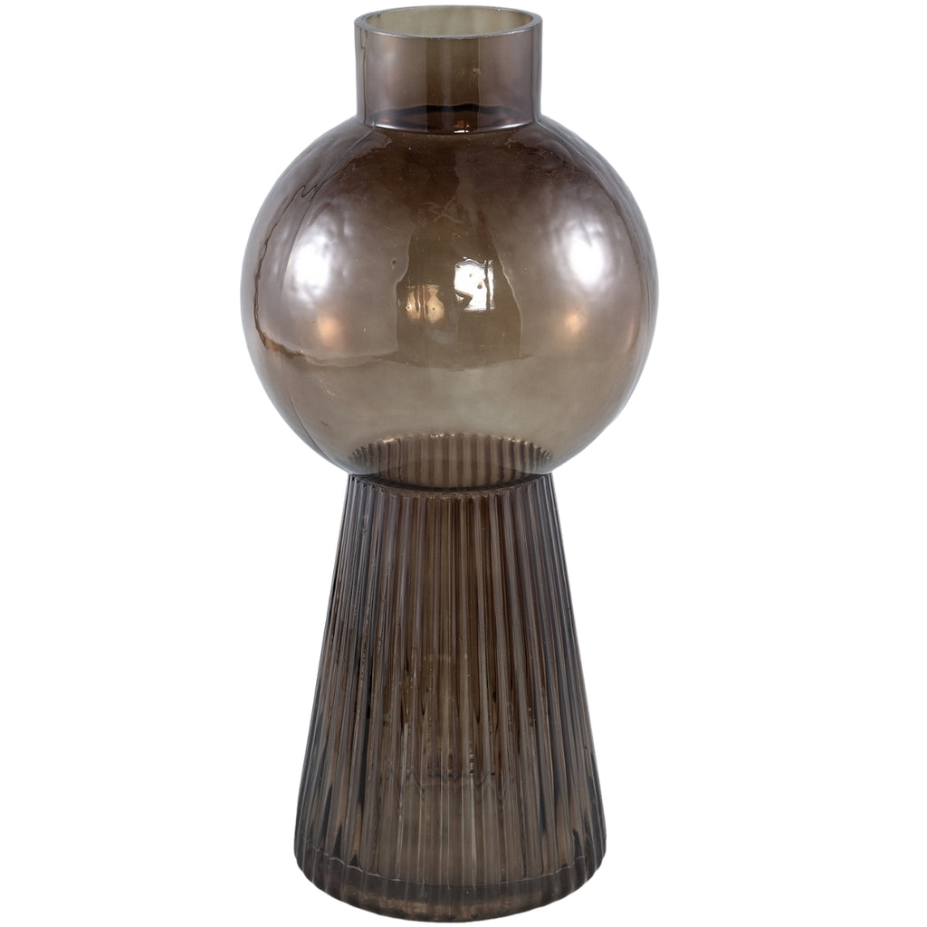 PTMD vaas Ricca grijs 41 cm